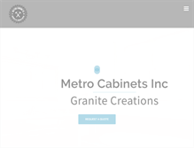 Tablet Screenshot of metrocabinets.com